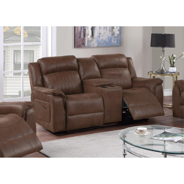 Poundex Reclining Loveseat F8742 IMAGE 1