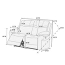 Poundex F86365 Power Reclining Loveseat IMAGE 4