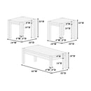 Poundex F3186 3 pc Coffee Table Set IMAGE 7