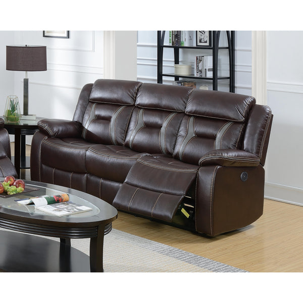 Poundex Power Reclining Sofa F86296 IMAGE 1