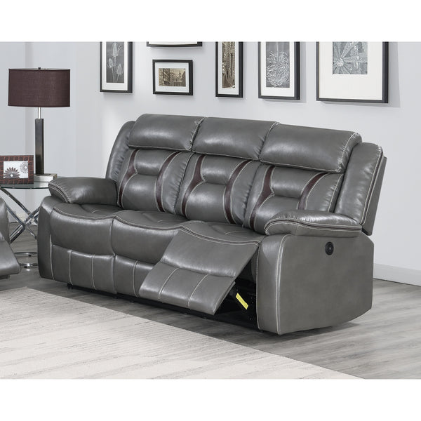 Poundex Power Reclining Sofa F86299 IMAGE 1