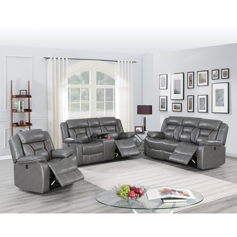 Poundex F86299 Power Reclining Sofa IMAGE 2