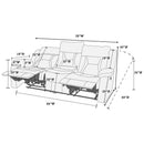 Poundex F86299 Power Reclining Sofa IMAGE 5