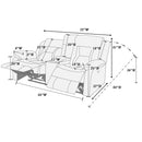 Poundex F86298 Power Reclining Loveseat IMAGE 4