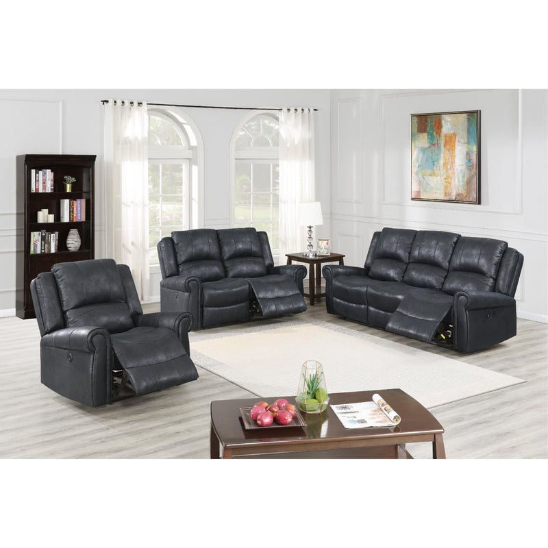 Poundex F86236 Power Reclining Sofa IMAGE 2