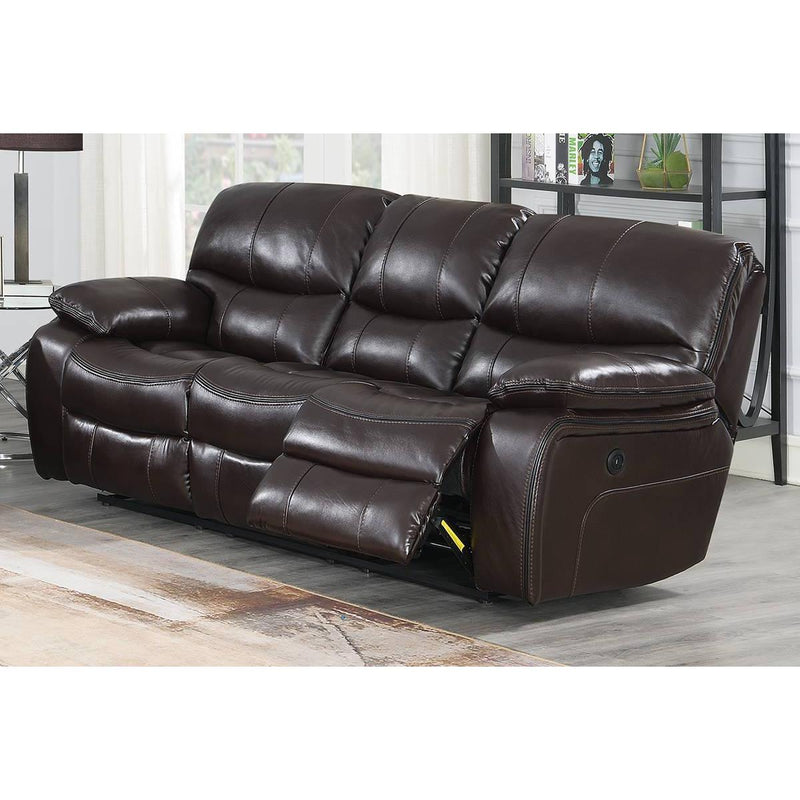 Poundex Power Reclining Sofa F86316 IMAGE 1