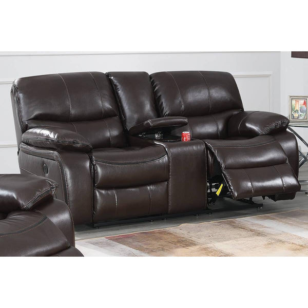 Poundex Power Reclining Loveseat F86315 IMAGE 1