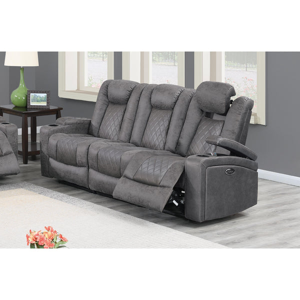 Poundex Power Reclining Sofa F86323 IMAGE 1