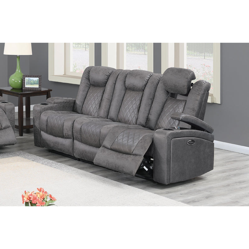 Poundex Power Reclining Sofa F86323 IMAGE 1
