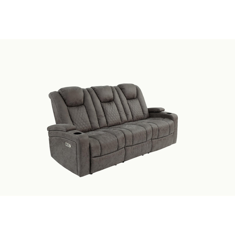 Poundex F86323 Power Reclining Sofa IMAGE 4