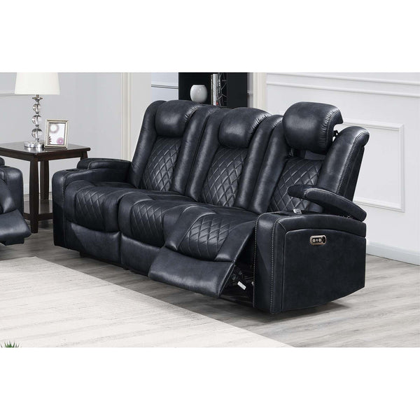 Poundex Power Reclining Sofa F86329 IMAGE 1