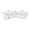 Poundex F86611 Power Reclining Sectional IMAGE 5