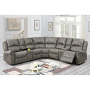 Poundex Power Reclining Sectional F86609 IMAGE 1