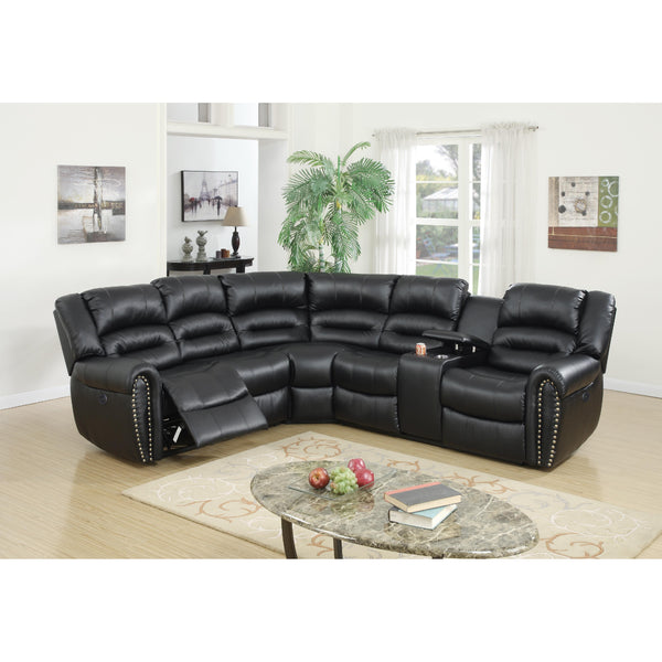 Poundex Power Reclining Sectional F86612 IMAGE 1
