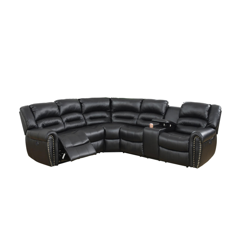 Poundex F86612 Power Reclining Sectional IMAGE 2