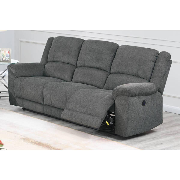 Poundex Power Reclining Sofa F86213 IMAGE 1