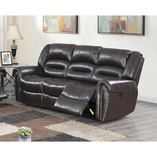 Poundex Power Reclining Sofa F86269 IMAGE 1