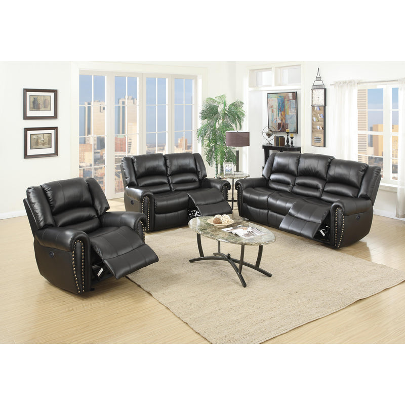 Poundex F86265 Power Reclining Loveseat IMAGE 2