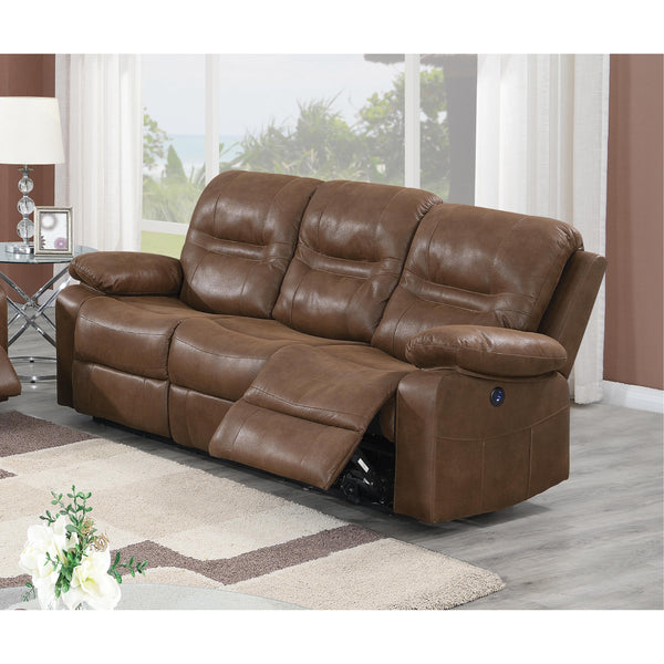 Poundex Power Reclining Sofa F86246 IMAGE 1