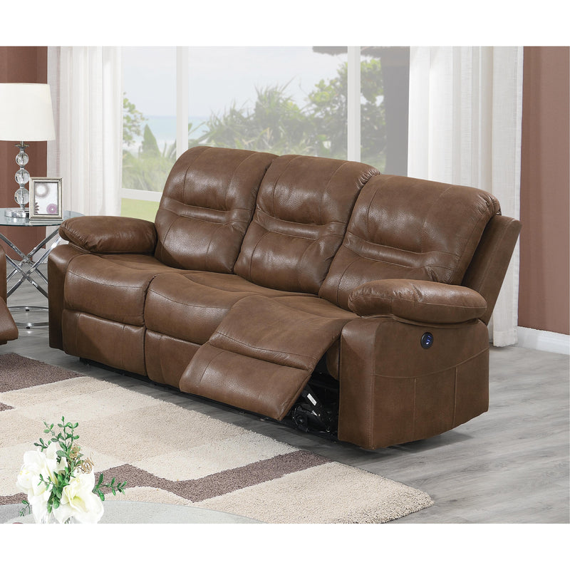 Poundex Power Reclining Sofa F86246 IMAGE 1