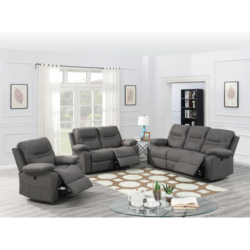 Poundex F86242 Power Reclining Loveseat IMAGE 2