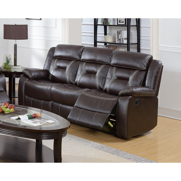 Poundex Reclining Sofa F6795 IMAGE 1