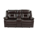Poundex F6794 Motion Loveseat IMAGE 3