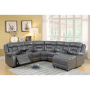 Poundex Reclining Sectional F6704 IMAGE 1