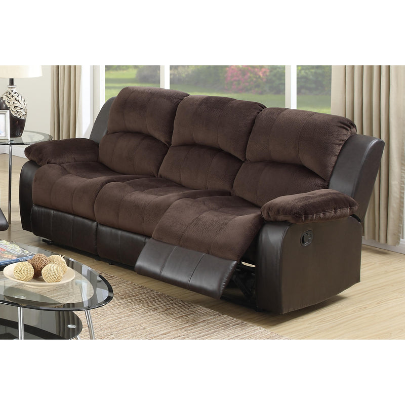 Poundex Reclining Sofa F6696 IMAGE 1
