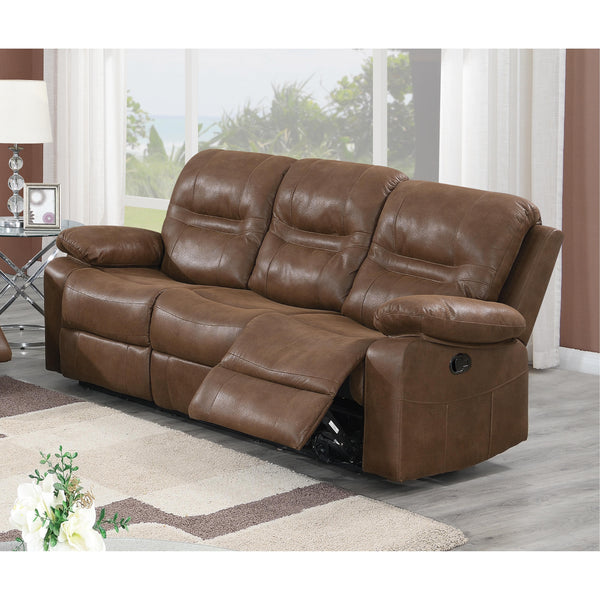 Poundex Reclining Sofa F6647 IMAGE 1