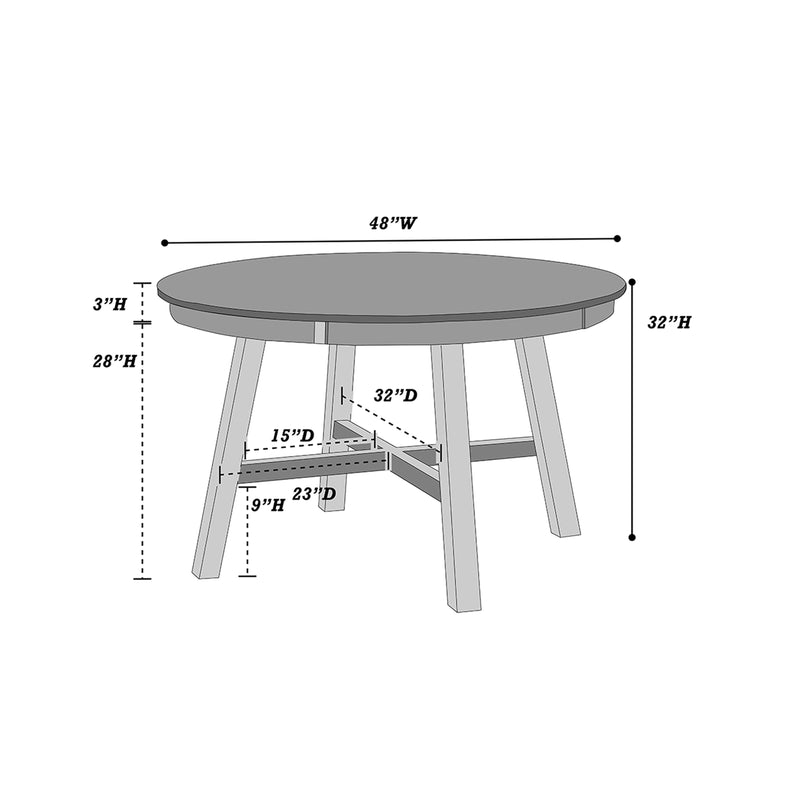 Poundex F2512 Dining Table IMAGE 5
