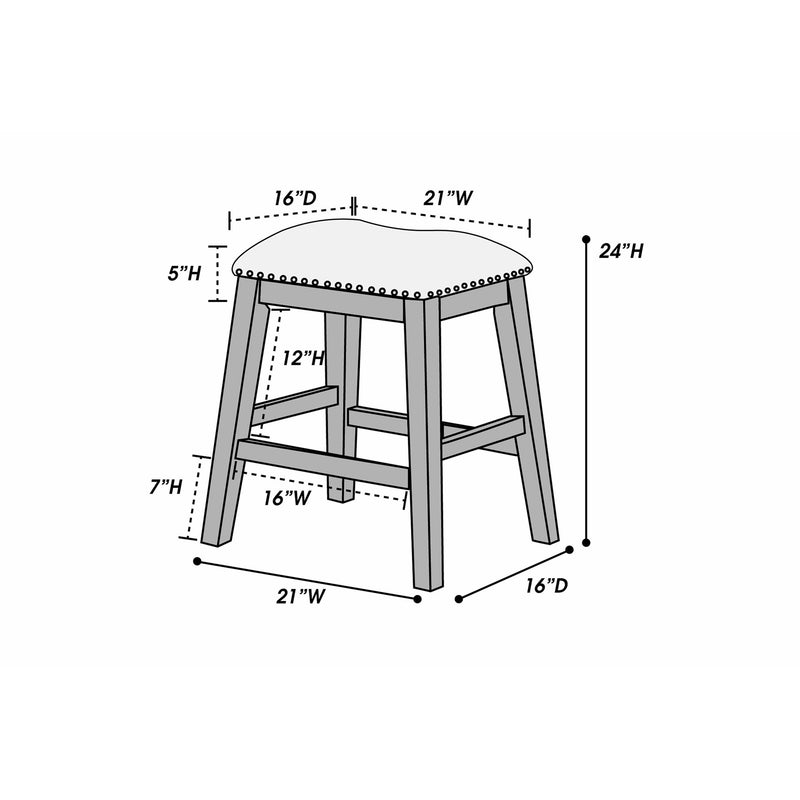 Poundex F1790 Counter Stool IMAGE 3