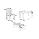 Poundex F2297 6 pc Dining Set IMAGE 10