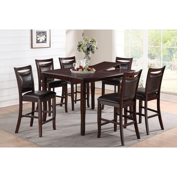 Poundex Square Counter Height Dining Table F2238 IMAGE 1