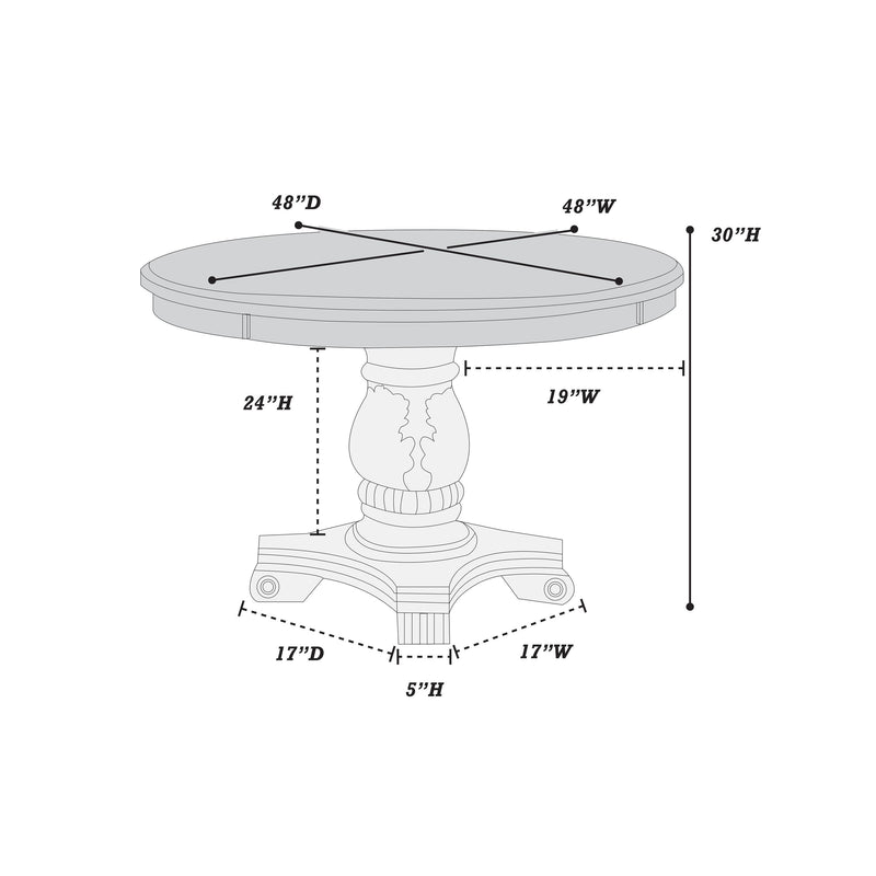 Poundex F2187 Dining Table IMAGE 7