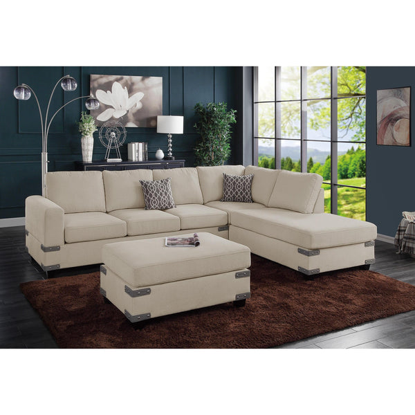 Poundex 3 pc Sectional F8805 IMAGE 1