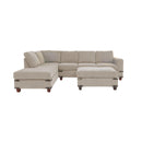 Poundex F8805 3 pc Sectional Set with Ottoman IMAGE 2