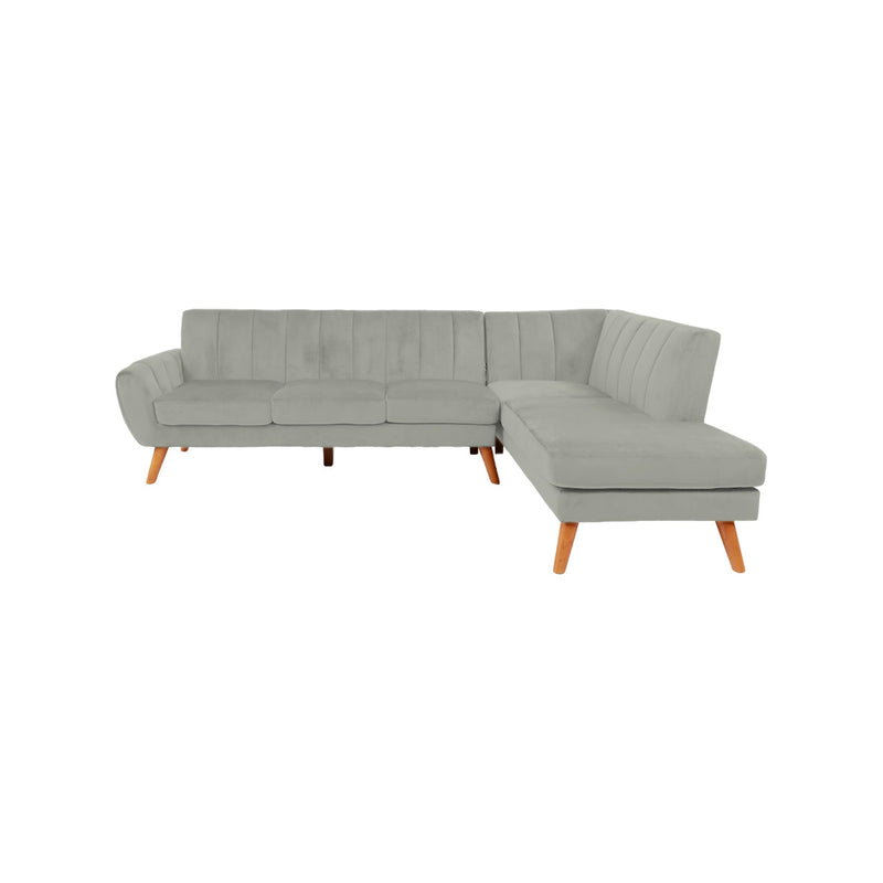 Poundex F8869 2 pc Sectional Set with 2 Accent Pillows IMAGE 2