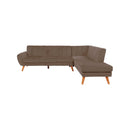 Poundex F8868 2 pc Sectional Set with 2 Accent Pillows IMAGE 2