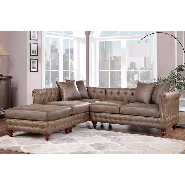 Poundex 3 pc Sectional 489 IMAGE 1