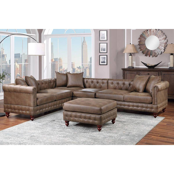 Poundex 4 pc Sectional 487 IMAGE 1
