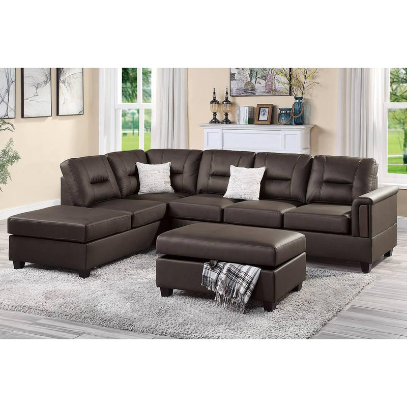 Poundex 3 pc Sectional F8858 IMAGE 1