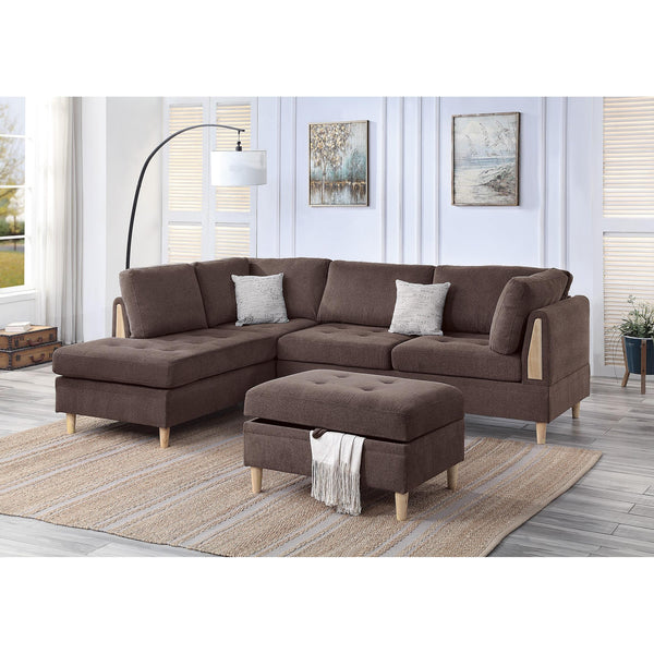 Poundex 3 pc Sectional F8854 IMAGE 1
