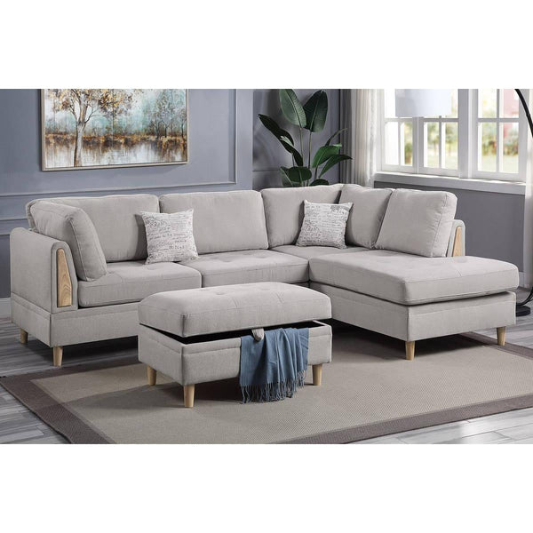 Poundex 3 pc Sectional F8853 IMAGE 1