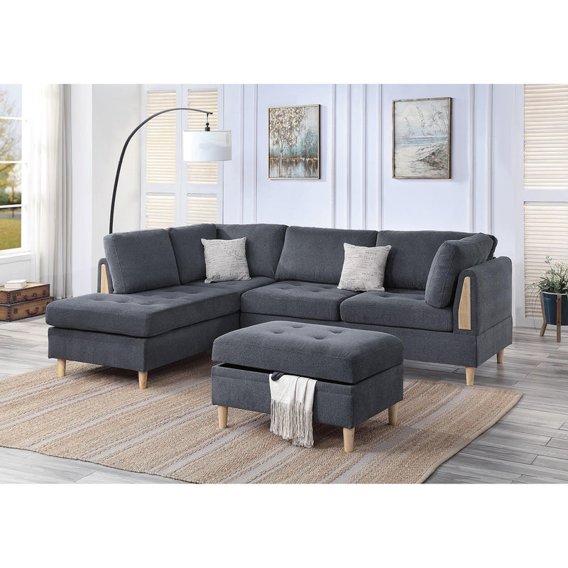 Poundex 3 pc Sectional F8852 IMAGE 1