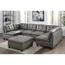 Poundex Leatherette 7 pc Sectional 545 IMAGE 1