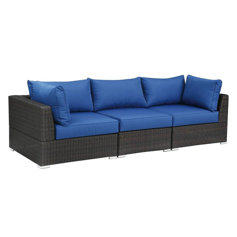 Poundex Fabric 3 pc Sectional 765 IMAGE 1