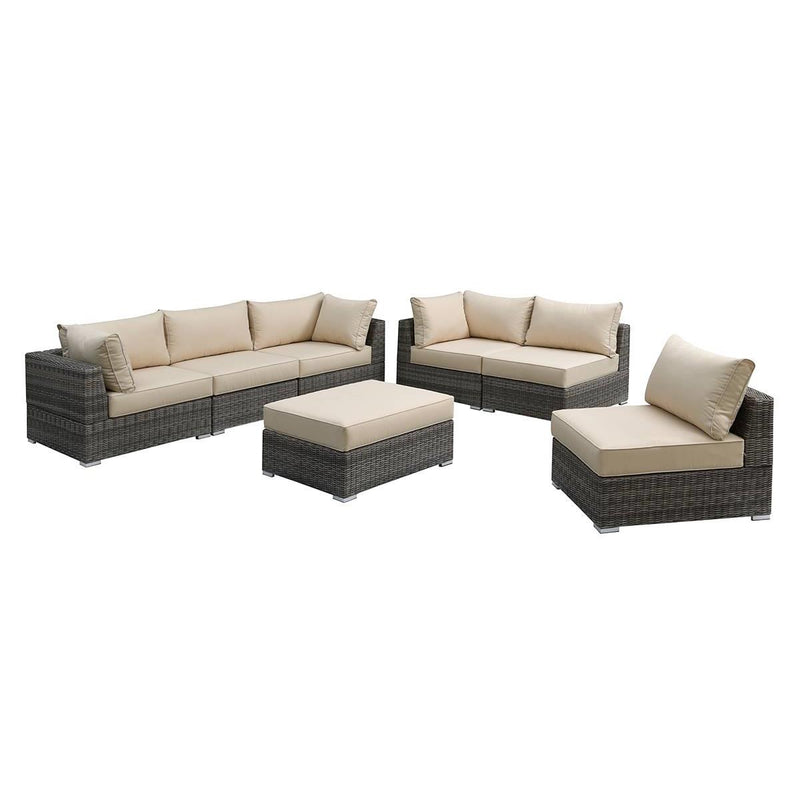 Poundex Fabric 7 pc Sectional 754 IMAGE 1