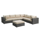 Poundex Fabric 7 pc Sectional 753 IMAGE 1