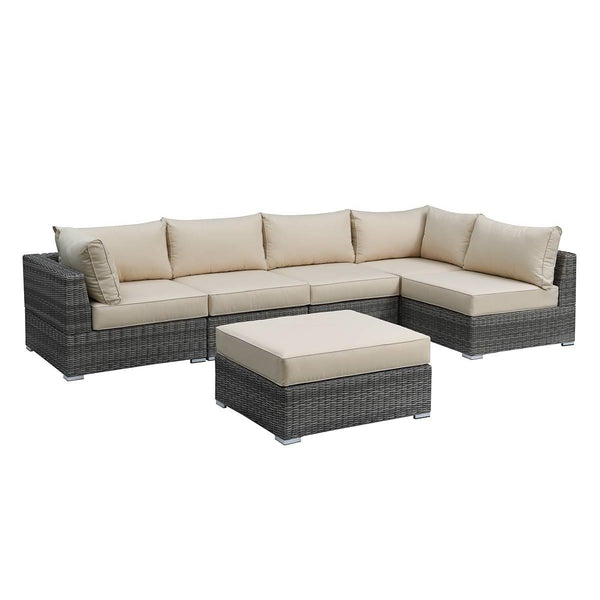 Poundex Fabric 6 pc Sectional 751 IMAGE 1